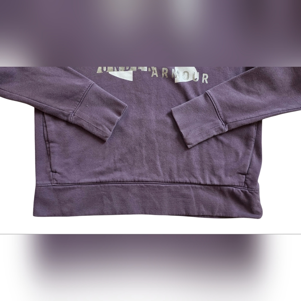 Under Armour Medium Purple Funnel Neck Pullover Hoodie - Picture 4 of 9